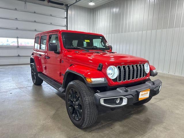Used 2025 Jeep Wrangler 4xe Sahara 4XE with VIN 1C4RJXP68SW585448 for sale in Glenwood, Minnesota