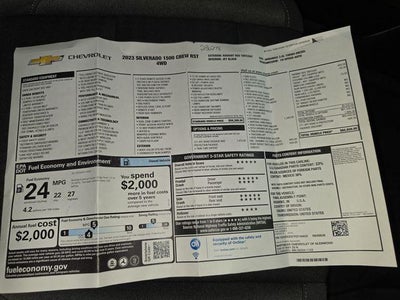 2023 Chevrolet Silverado 1500 Crew Cab Short Box 4-Wheel Drive RST
