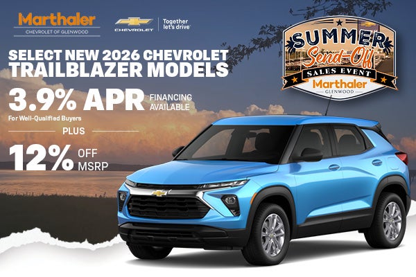 Select New 2026 Chevrolet Trailblazer Models
