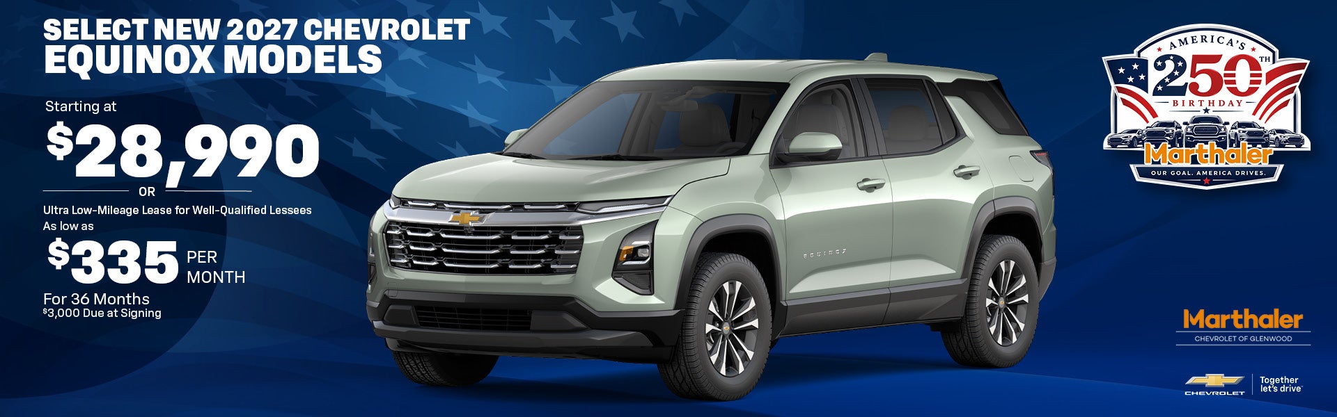 Select New 2027 Chevrolet Equinox Models