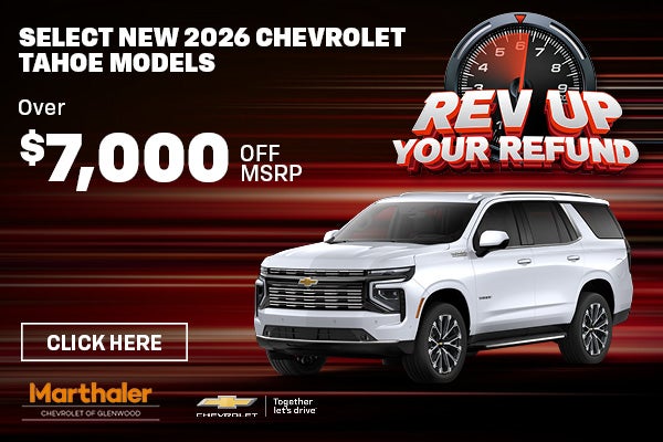 Select New 2026 Chevrolet Tahoe Models