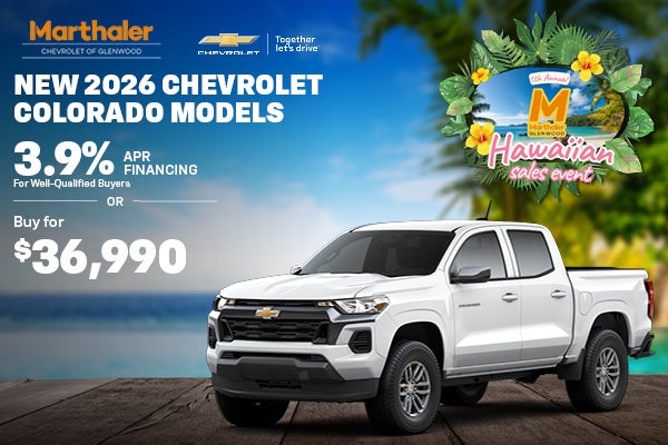 Select New 2026 Chevrolet COLORADO Models