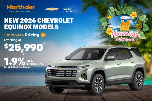 Select New 2026 Chevrolet EQUINOX Models